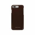 Кожаный чехол накладка для iPhone 7 Plus / 7+ / 8 Plus / 8+ Moodz Soft leather Hard Chocolate (dark brown), MZ901005