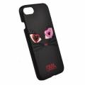 Гелевый чехол для iPhone 7 / 8 Karl Lagerfeld Choupette in love 2 Hard PU Black, KLHCP7CL2BK