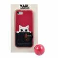Гелевый чехол для iPhone 7 / 8 Karl Lagerfeld K-Peek A Boo Hard TPU Pink, KLHCP7PABPI