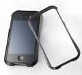 Чехол для iPhone 4 черный Металлический бампер алюминиевый. Аналог Cleave