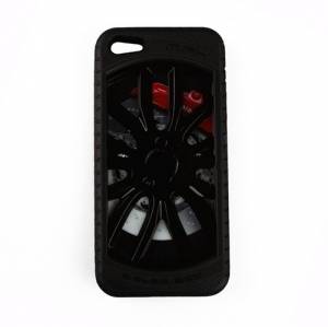 Купить противоударный защитный чехол для iPhone 5 / 5S / SE "Колесо" (черный)