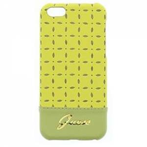Купить кожаный чехол накладку для iPhone 5C Guess GIANINA Hard Yellow (GUHCPMPEY)