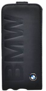 Купить Кожаный чехол BMW для iPhone 6/6S Logo Signature Flip Black с флипом блокнот (черный) BMFLP6LOB онлайн online интернет-магазин
