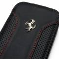 Кожаный чехол Ferrari для iPhone 6 F12 Flip Black с флипом блокнот (черный) FEF12FLP6BL