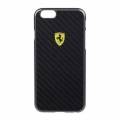 Карбоновый чехол-накладка для iPhone 6 / 6S Ferrari Formula One Hard Real Carb, Black (FESCCBHCP6BL)
