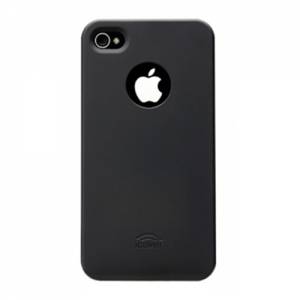 Купить чехол-накладка для iPhone 4/4S iCover Rubber, black (IP4-RF-BK)