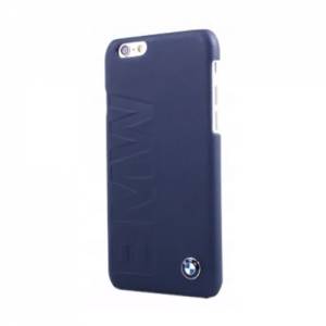 Купить кожаный чехол-накладка для iPhone 6 / 6S BMW Logo Signature Hard, Navy Blue (BMHCP6LON)