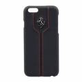 Кожаный чехол-накладка для iPhone 6 / 6S Ferrari Montecarlo Hard, Black (FEMTHCP6BL)