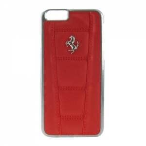 Купить кожаный чехол накладку для iPhone 6 Plus / 6S Plus Ferrari 458 Hard Red (FE458HCP6LRE)