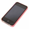 Накладка пластиковая XINBO для iPhone 4/4s розовая (в комплекте пленка)