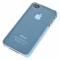 Накладка пластиковая XINBO для iPhone 4/4s голубая (в комплекте пленка)