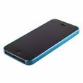 Чехол накладка XINBO Soft Touch для iPhone 5/5S/SE голубой супертонкий 0,3мм (в комплекте пленка)