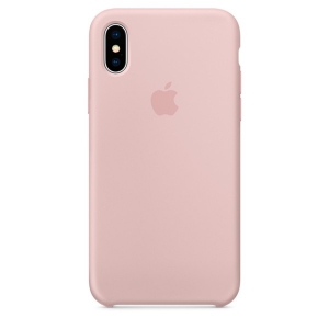 Купить Чехол в стиле Apple Silicone Case для iPhone X под оригинал (Pink) по низкой цене с доставкой