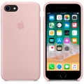 Чехол в стиле Apple Silicone Case для iPhone 8 / 7 под оригинал (Pink) 