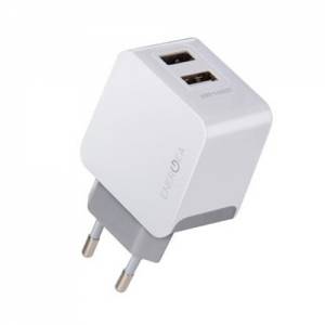 Купить сетевой адаптер EnergEA СЗУ Ampcharge, 2 USB + кабель micro-USB, White 3.4A (DU34-NTK-MEU)