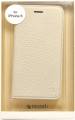 Кожаный чехол книжка для iPhone 6/6S Moodz MG Series Folio (cream), MZ27125