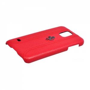 Купить кожаный чехол накладку для Samsung Galaxy S5 Ferrari FF-Collection Hard Red (FEFFHCS5RE)