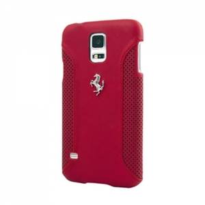 Купить кожаный чехол накладку для Samsung Galaxy S5 Mini Ferrari F12 Hard Red (FEF12HCS5MRE)