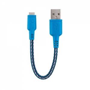 Купить короткий USB кабель EnergEA Nylotough Micro-Usb, Blue 16 см. (CBL-NTAM-BLU016)