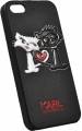 Чехол накладка Karl Lagerfeld для iPhone 5/5S/SE Choupette in love, Black (KLHCPSECL1BK)