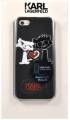 Чехол накладка Karl Lagerfeld для iPhone 5/5S/SE Choupette in love, Black (KLHCPSECL1BK)