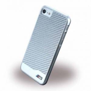 Купить карбоновый чехол накладка BMW для iPhone 7 / 8 M-Collection Aluminium&Carbon Hard Silver, BMHCP7MDCS