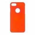 Прорезиненный чехол накладка iCover для iPhone 7 Plus / 7+ / 8 Plus / 8+ Rubber Orange/Hole, IP7P-RF-OR