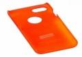 Прорезиненный чехол накладка iCover для iPhone 7 / 8 Rubber Orange/Hole, IP7-RF-OR