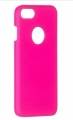 Прорезиненный чехол накладка iCover для iPhone 7 Plus / 7+ / 8 Plus / 8+ Rubber Pink/Hole, IP7P-RF-PK