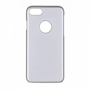 Купить прорезиненный чехол накладку iCover для iPhone 7 / 8 Rubber Silver/Hole, IP7-RF-SL