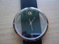 Стильные часы CK Calvin Klein кварцевые с прозрачным экраном (черные)