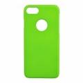 Прорезиненный чехол накладка iCover для iPhone 7 Plus / 7+ / 8 Plus / 8+ Rubber Lime green/Hole, IP7P-RF-LGN