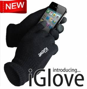 Купить перчатки iGloves для iPhone, iPad, iPod Touch, Samsung, HTC и др. емкостных дисплеев (черные) в интернет-магазине