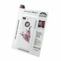Чехол накладка iCover для iPhone 4/4S Hand Printing Happy Butterfly White (IP4-HP-HB/W) розовая бабочка на белом фоне