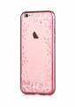 Прозрачный чехол накладка со стразами Swarovski для iPhone 6/6S Devia Crystal Spring - Rose Gold