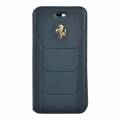 Кожаный чехол книжка Ferrari для iPhone 7 / 8 488 (Gold) Booktype Leather Blue, FESEGFLBKP7BL