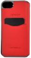Кожаный чехол книжка Ferrari для iPhone 7 / 8 488 (Gold) Booktype Leather Red, FESEGFLBKP7RE