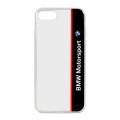 Гелевый чехол накладка BMW для iPhone 7 / 8 Motorsport Transparent Hard TPU Navy, BMHCP7TVNA