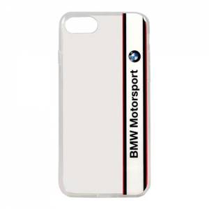 Купить гелевый чехол накладка BMW для iPhone 7 / 8 Motorsport Transparent Hard TPU White, BMHCP7TVWH