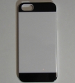 Чехол-накладка Double для iPhone 5 / 5S (черно-белый)