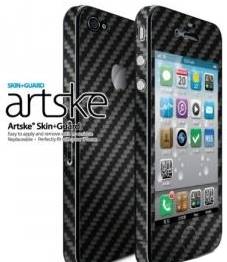 Купить карбоновую наклейку Artske для iPhone 4 / 4S, черная (AE-SG-CB)