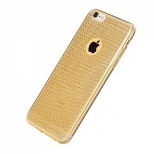 Купить гелевый мерцающий чехол для iPhone 6/6S Rock Fla Series (прозрачно золотистый)