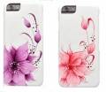 Чехол накладка iCover для iPhone 6/6S HP Flower Pink (IP6/4.7-HP/W-FB/P), розовый цветок на белом фоне