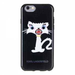Купить гелевый чехол накладку для iPhone 6/6S Karl Lagerfeld Monster Choupette Hard Black (KLHCP6MC2BK)