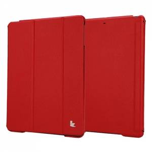 Купить кожаный чехол Jisoncase Premium для Apple iPad Air / iPad 2017 с 3-х секционной обложкой (JS-ID5-01H) Red