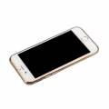 Прозрачный гелевый чехол для iPhone 6/6S с золотой рамкой