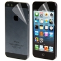 Комплект прозрачных защитных пленок для iPhone 5/5S/5C/SE Clear 2 в 1 (на стекло + на заднюю панель)