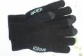 Перчатки iGloves для iPhone, iPad, iPod Touch, Samsung, HTC и др. емкостных дисплеев (черные)