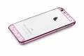 Чехол накладка со стразами для iPhone 6/6S прозрачный Comma Crystal Bling - Rose Pink