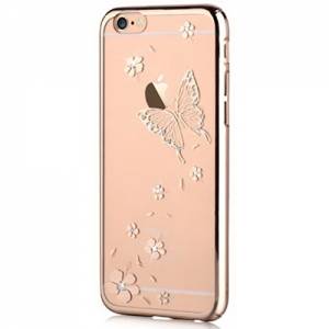 Купить прозрачный чехол накладку со стразами Swarovski для iPhone 6/6S Vouni Crystal Reverie - Champagne Gold